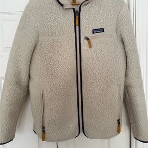 Patagonia Cream Retro Pile Fleece Jacket